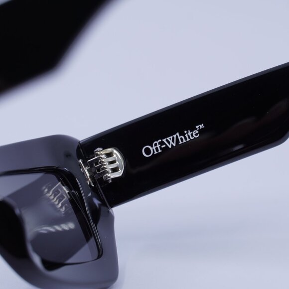 ?️New Off-White OERI137 AURORA 1007 Sunglasses - Black Frame, Dark Grey Lenses main image 11